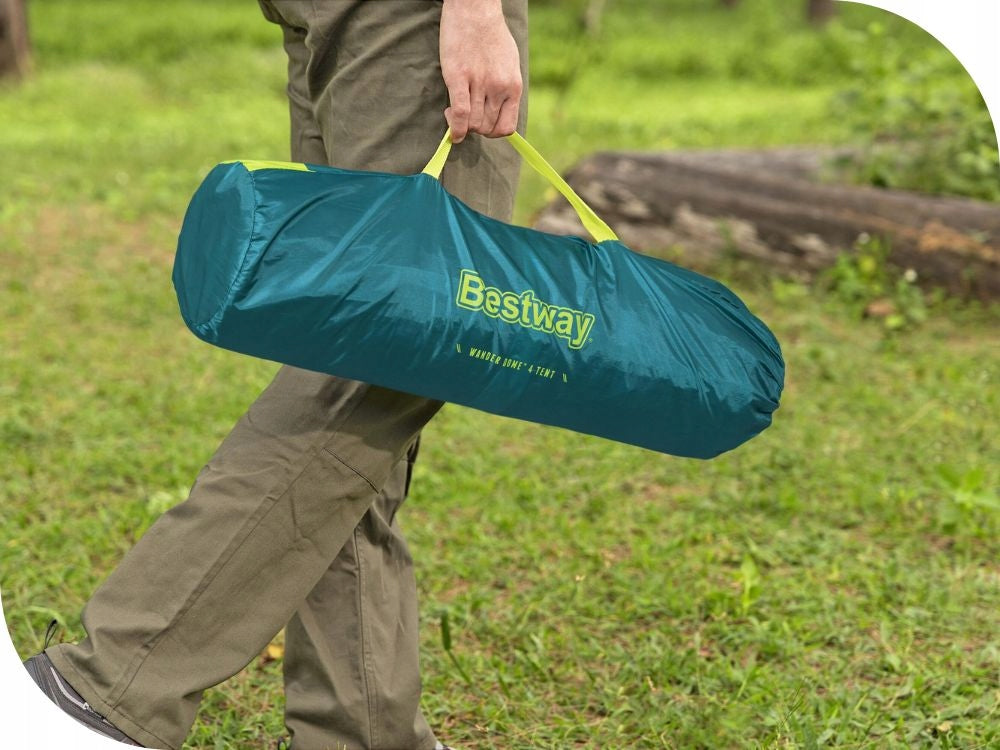 4-PERSON CAMPING TENT WITH TROPICS BESTWAY WANDER DOME Manufacturer code 68143