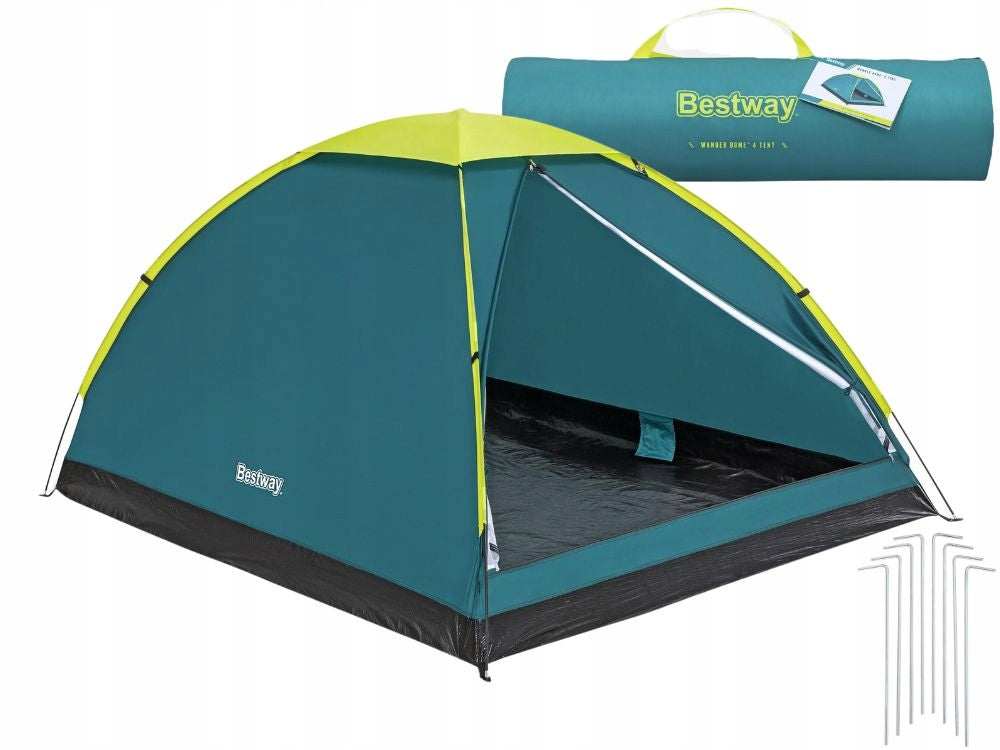 4-PERSON CAMPING TENT WITH TROPICS BESTWAY WANDER DOME