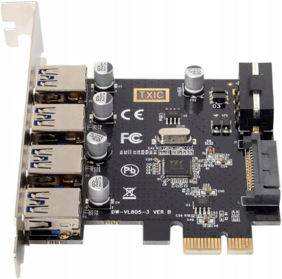 4 PORTS PCI U3-038 3.0 HUB GEN2 EXPANSION CARD