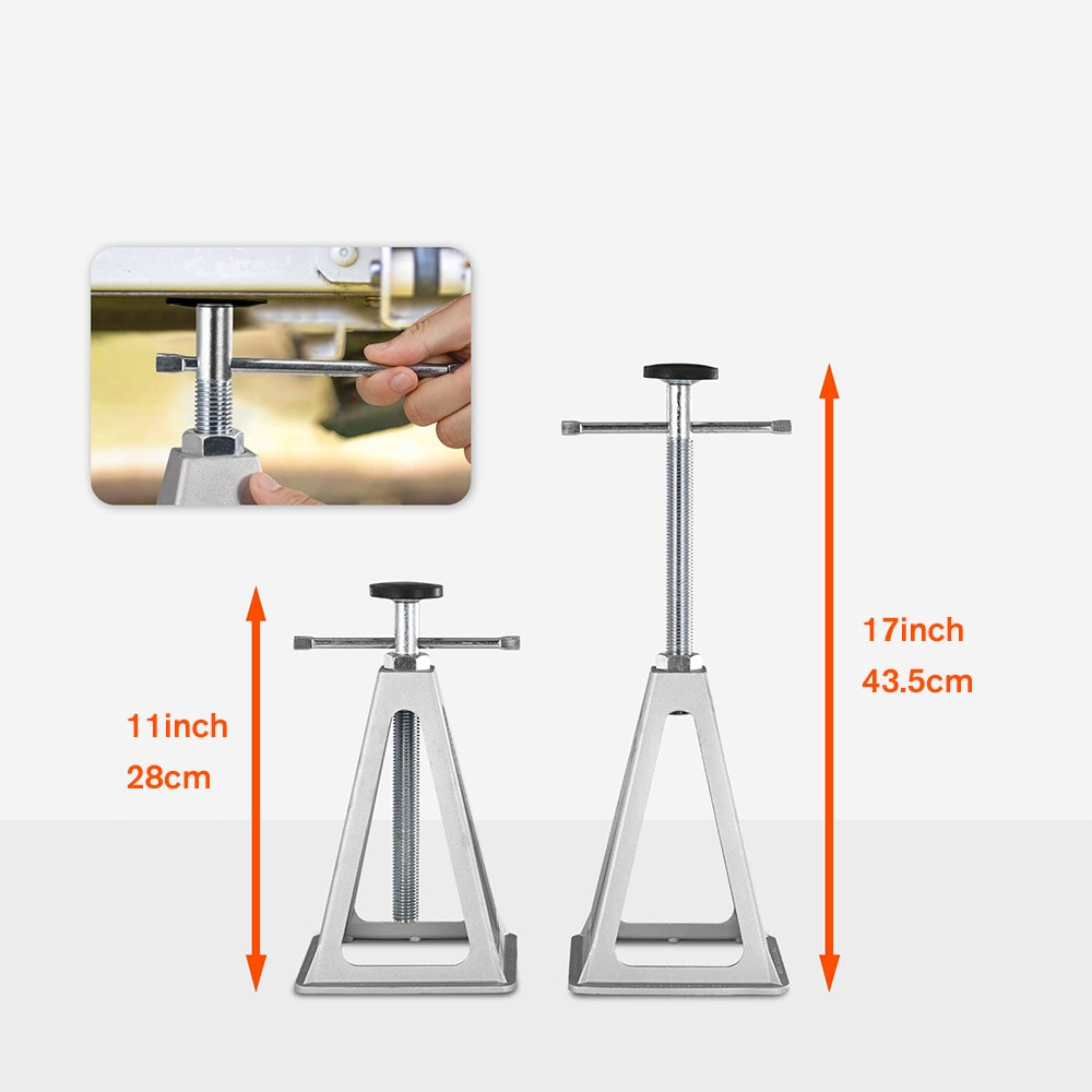 4 Pcs 6.72T/pc Aluminum Adjustable Brackets Camping Trailer Support Stand Manufacturer code HO-0488A1-QL