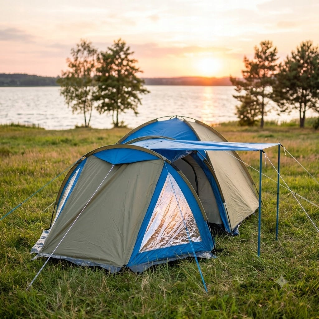 4-Person Hiking Tent Family Camping Waterproof Strong + FREEBIE Brand no brand