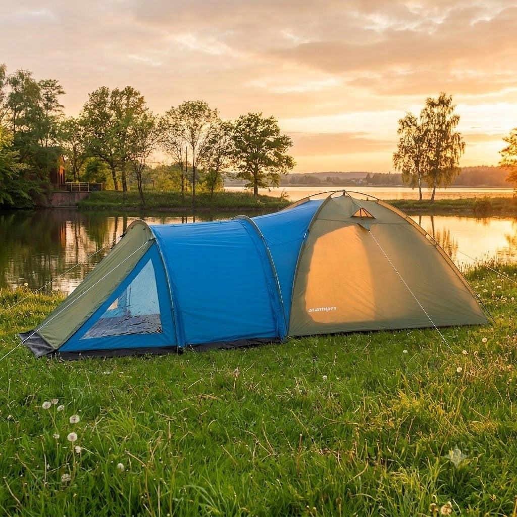 4-Person Hiking Tent Family Camping Waterproof Strong + FREEBIE Manufacturer code 68406