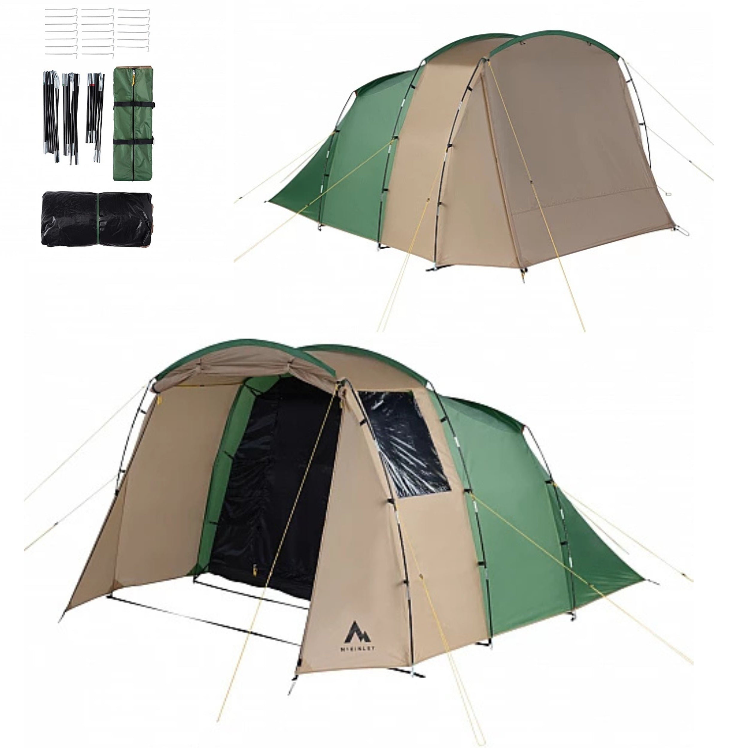 4-Person Hiking Tent McKinley Horta Lightweight Durable Family