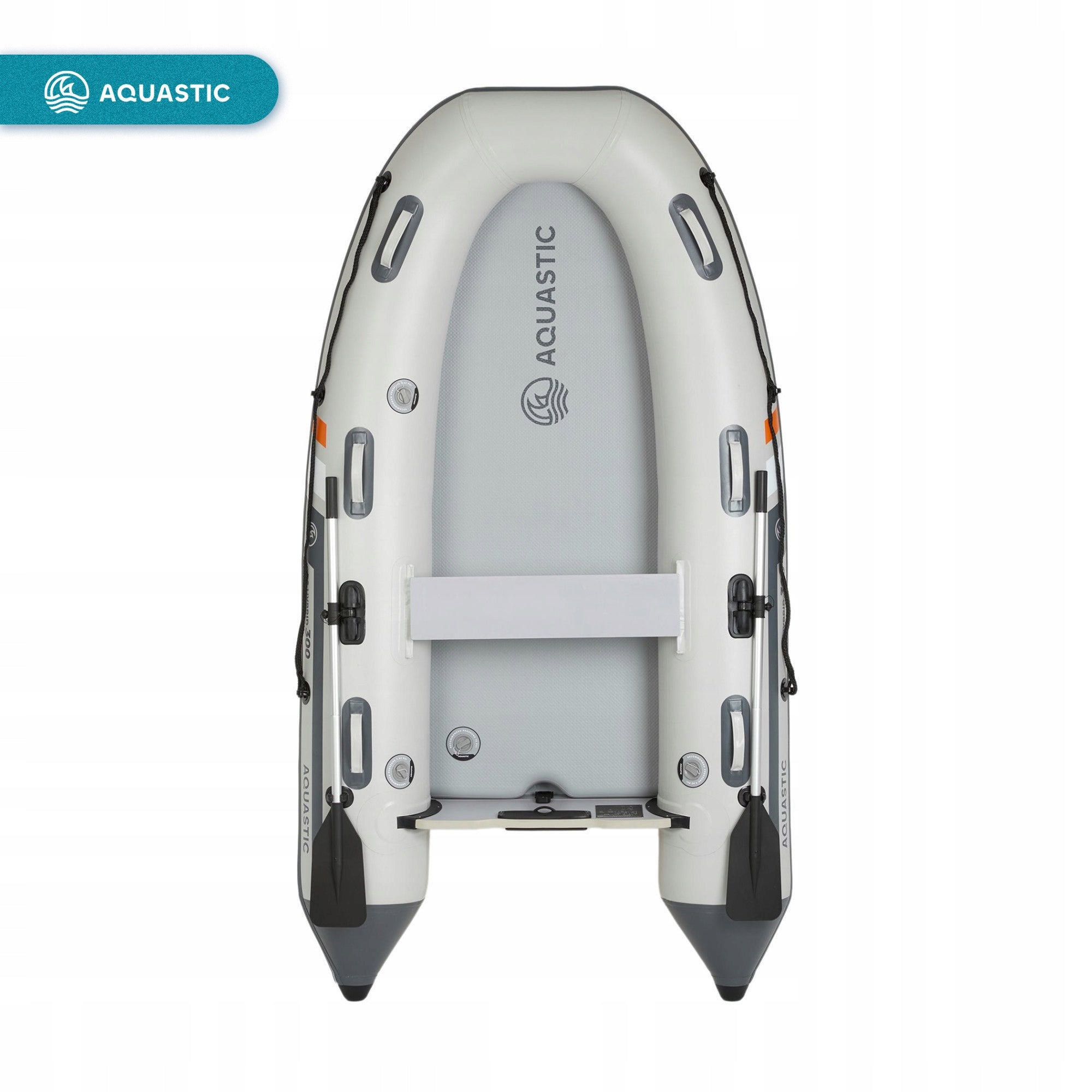 4-Person Pontoon AQUASTIC DS Hybrid Grey HIKING FISHING FOR SWIMMING Manufacturer code AQS-B6I013-GY