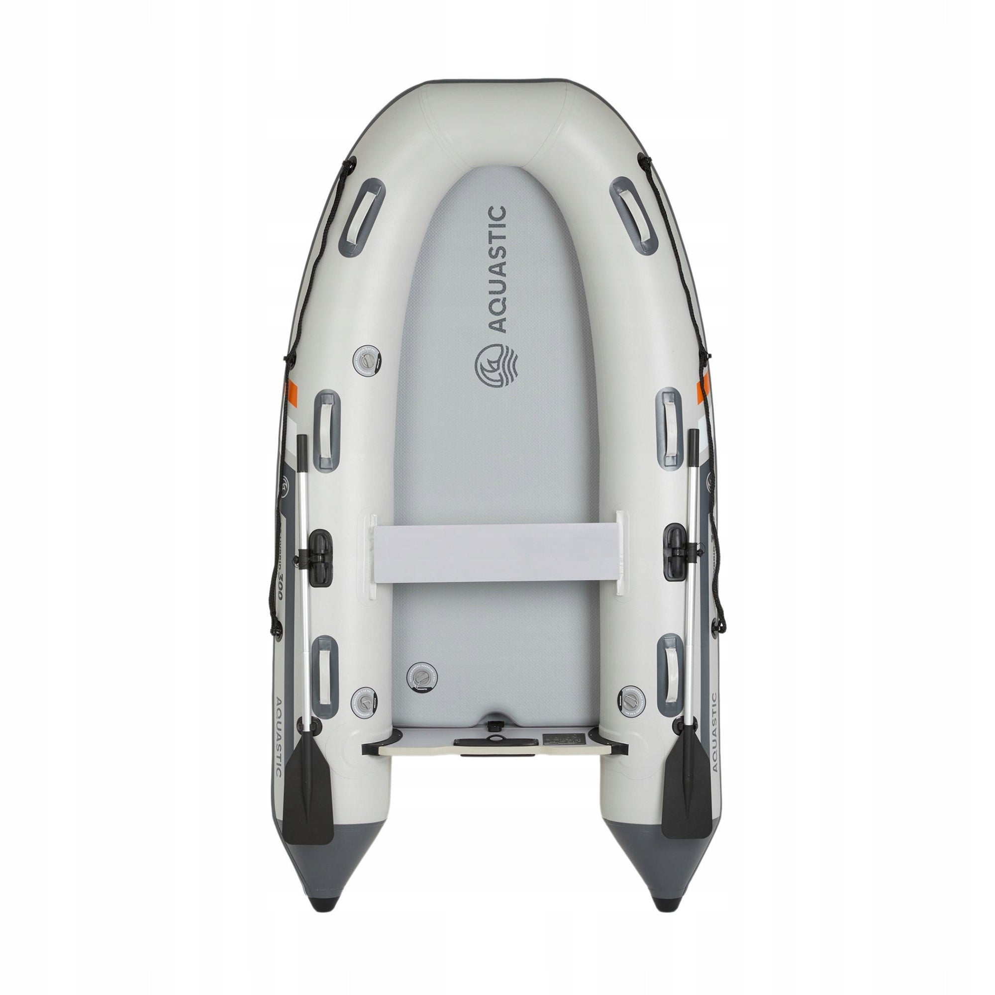 4-Person Pontoon AQUASTIC DS Hybrid Grey HIKING FISHING FOR SWIMMING