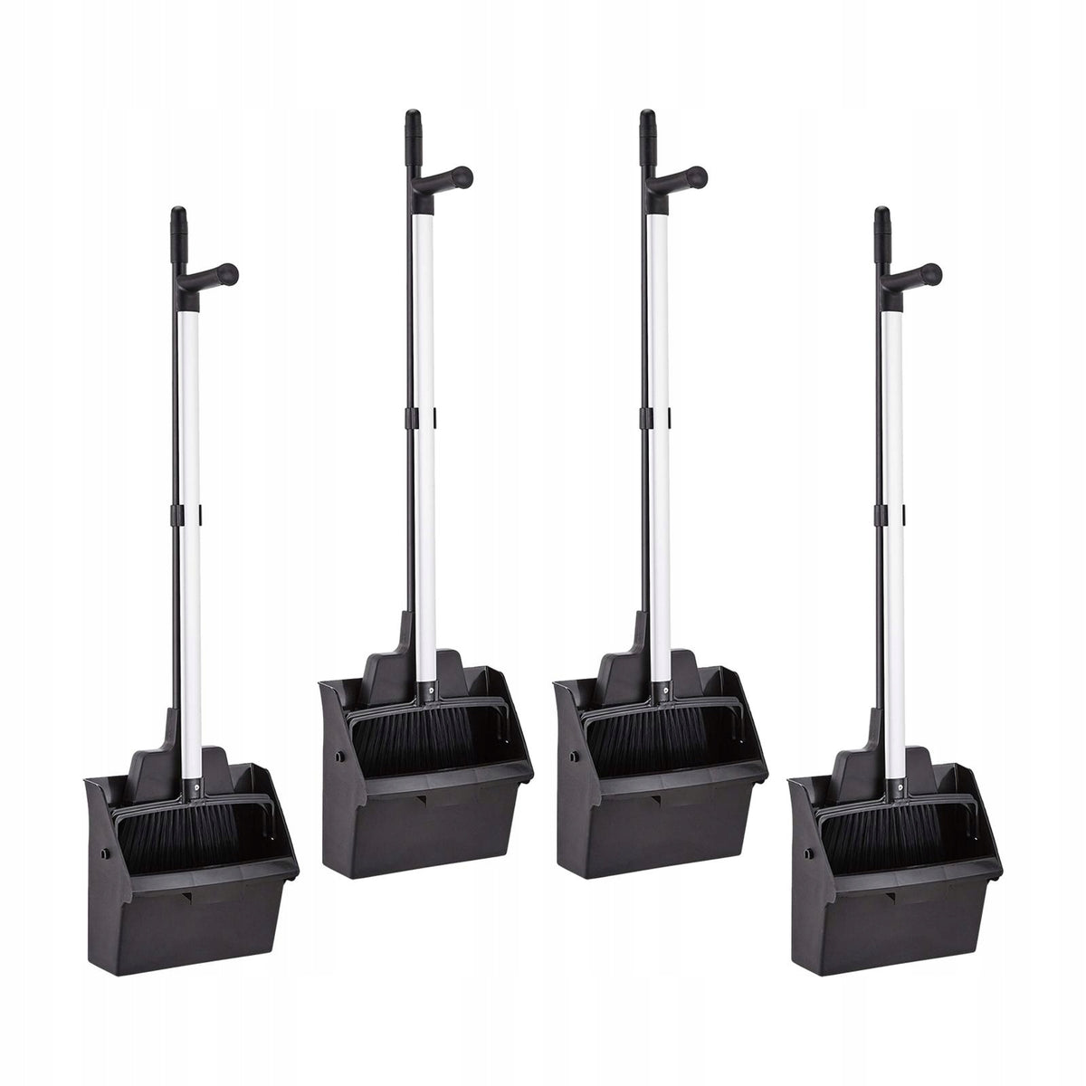 4 Pieces Broom with Dustpan Combo Set Household Cleaning Broom Set Packaging status original