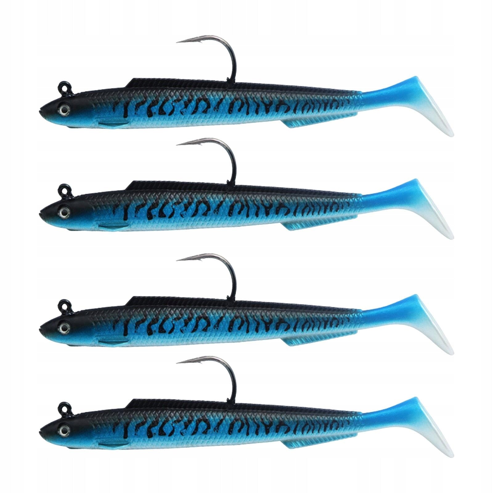 4 Pieces Fishing Lures Portable Multipurpise Practical with Hook Fishing Model Mini przynęty wędkarskie węgorz z haczykami