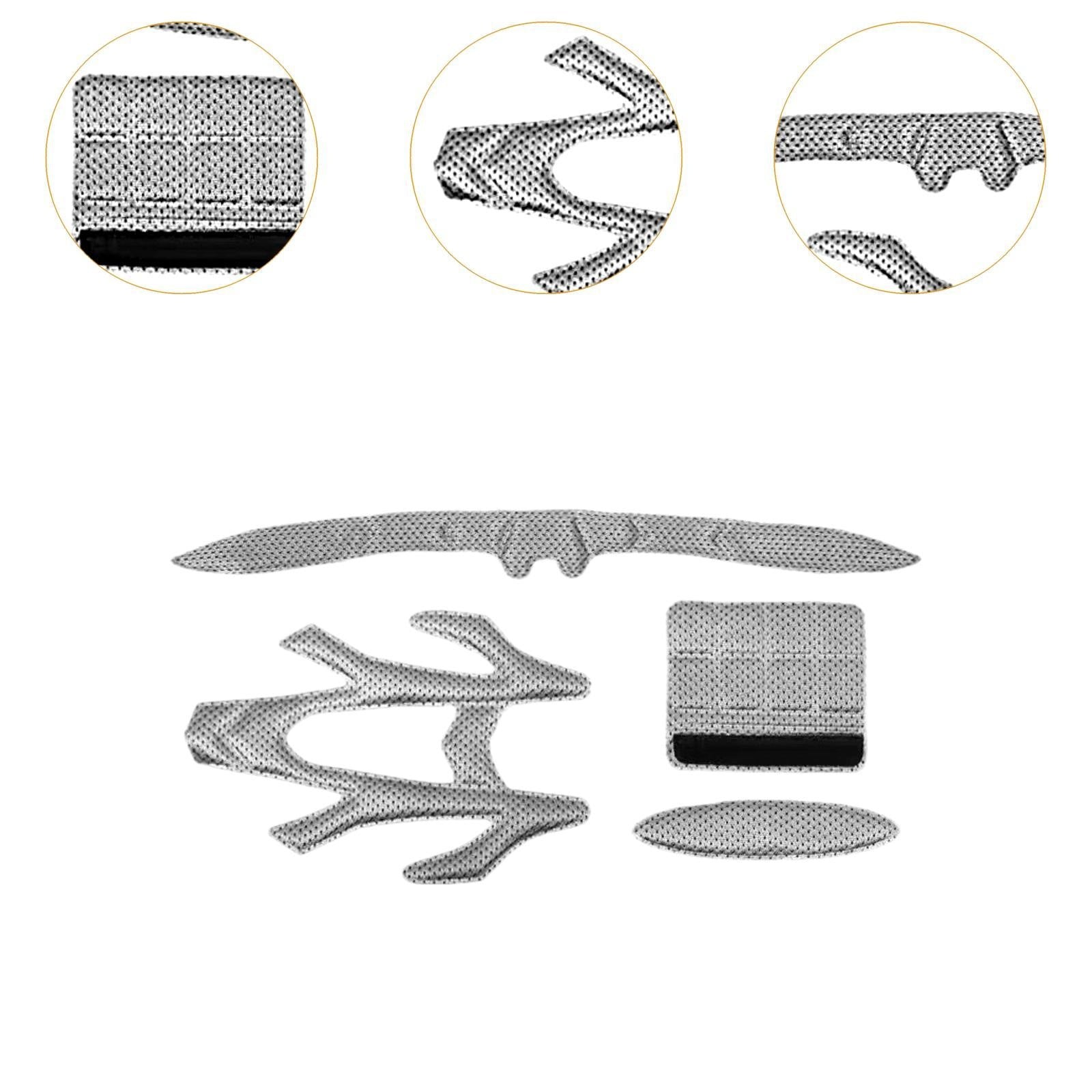 4 Pieces Helmet Liner Outdoor Sport Helmet Inner Padding Foam Protective Packaging status original