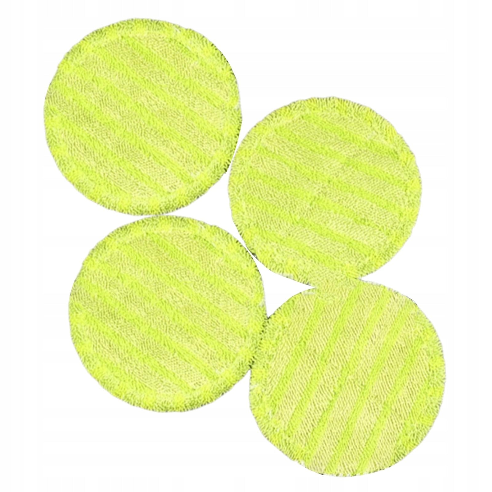 4 Pieces Mop Head Replacement Refills Round Shape for Floor Cleaning green Brand no brand
