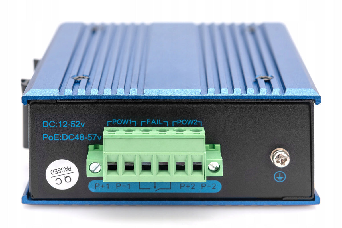 4-Port Fast Ethernet PoE Network Switch, Industrial, Manufacturer Digitus