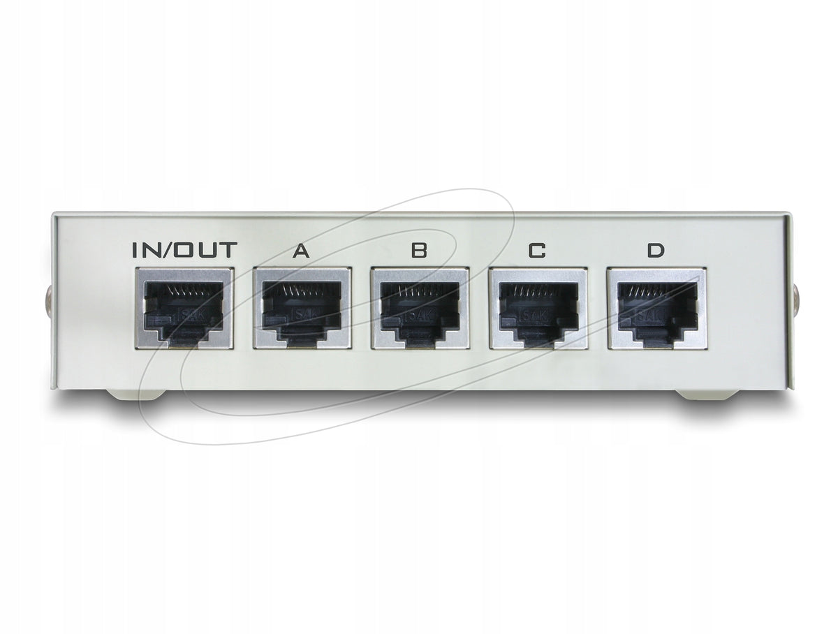 4 Port Handheld Two Way RJ45 LAN Switch Delock 87588 Manufacturer code 87588