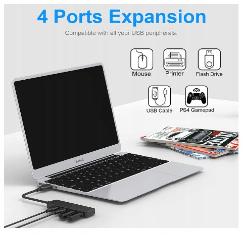4-Port USB Hub – Splitter and Expander Packaging status original