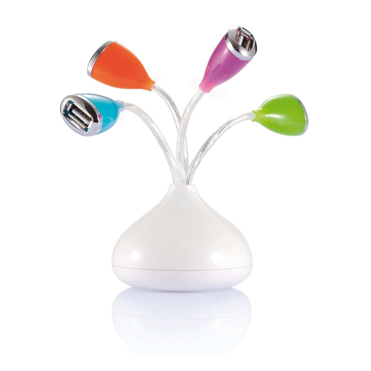 4 Port USB Hub XD Design Flower