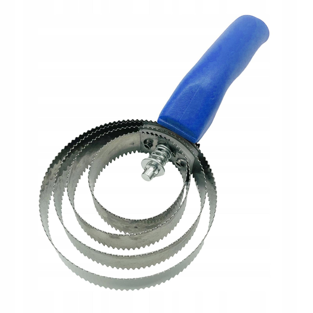 4 Rings Curry Comb Stainless Steel Multipurpose Metal Curry Brush Blue Packaging status original