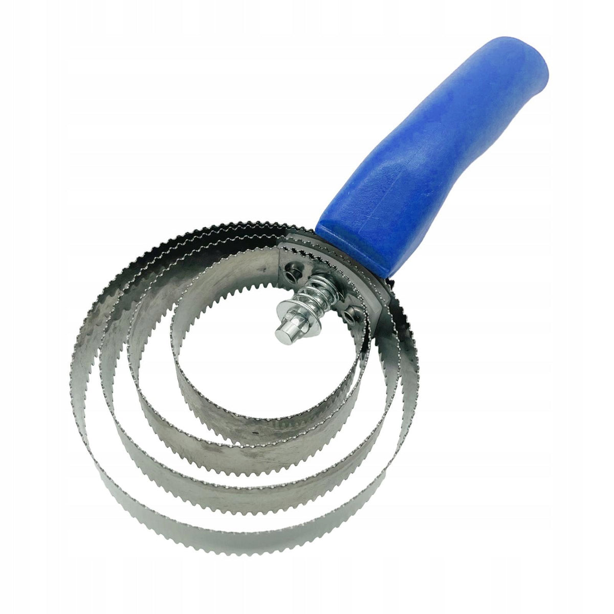 4 Rings Curry Comb Stainless Steel Multipurpose Metal Curry Brush Blue