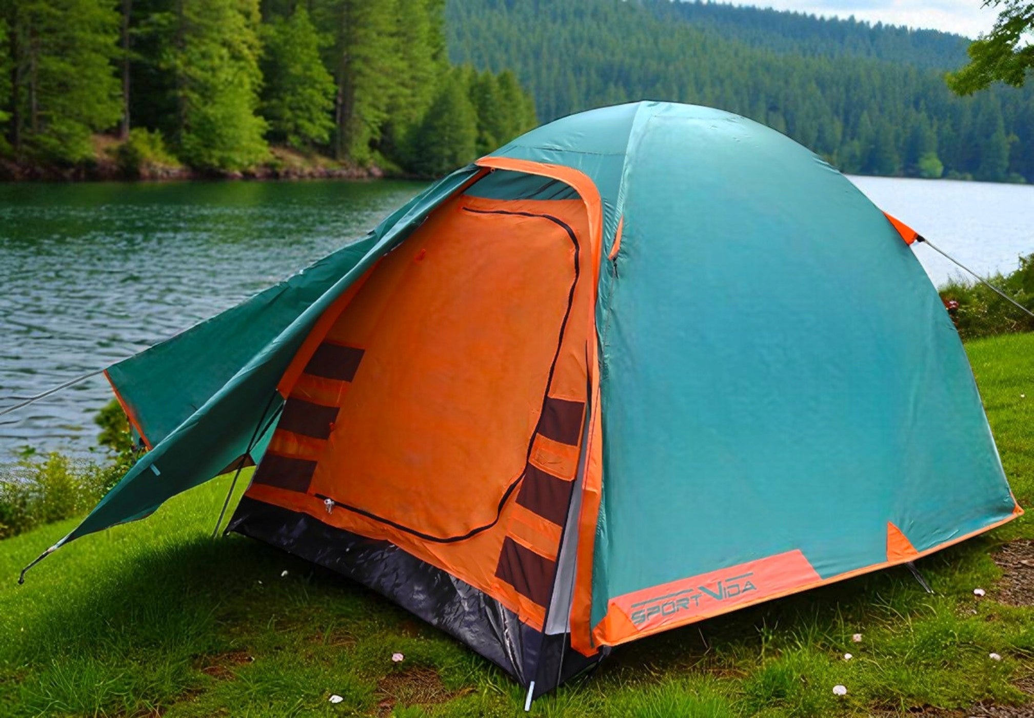 4 SEATER FAMILY TENT WATERPROOF 4000mm TROPICAL MOSQUITO NET SPORTVIDA Manufacturer code SV-WS0021