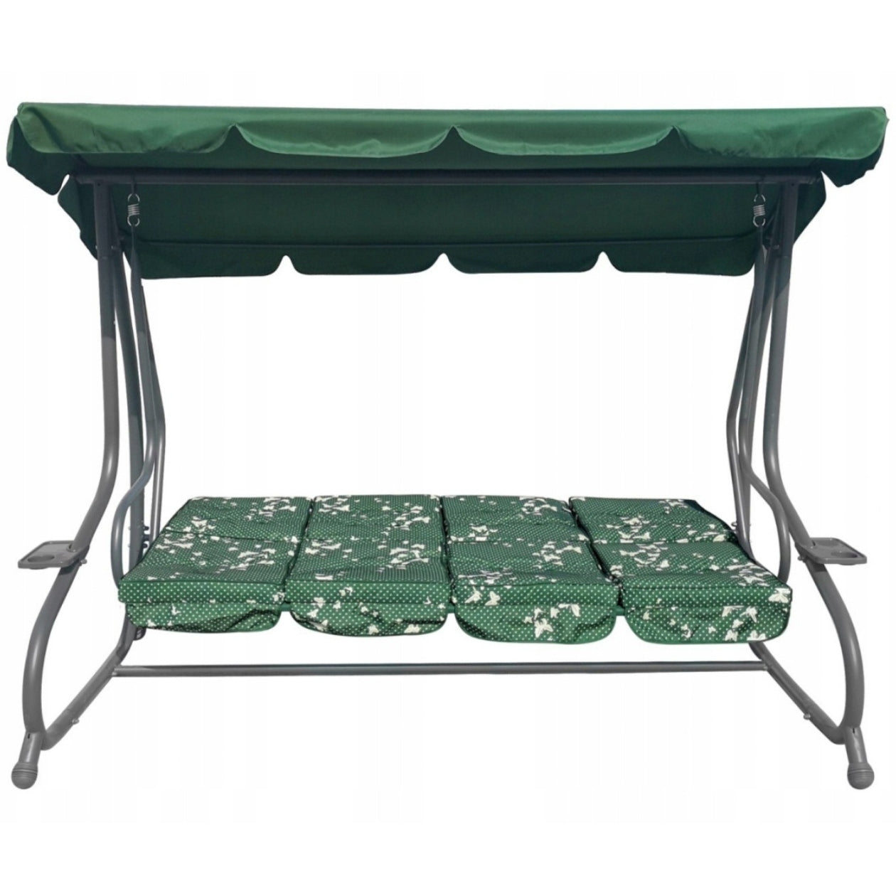 4-SEATER GARDEN SWING WITH VISOR ADJUSTABLE BACKREST + XXL PILLOWS Kind freestanding