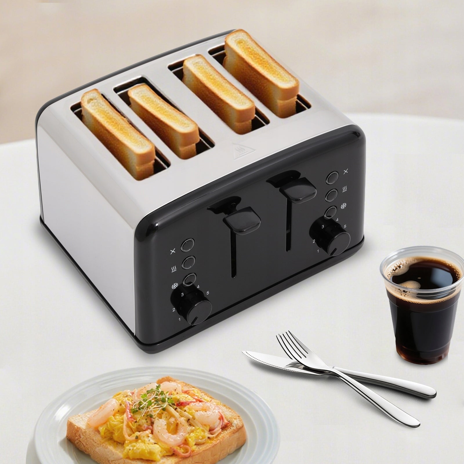 4-Slice 1460-1750W Electric Toaster Oven Power rating 1750 W