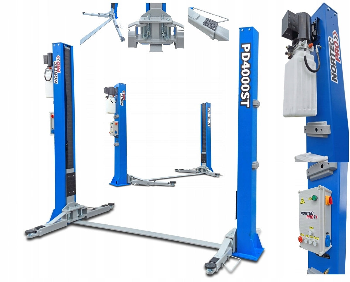 4 T TWO-COLUMN HYDRAULIC LIFT PD4000ST NORTEC APS