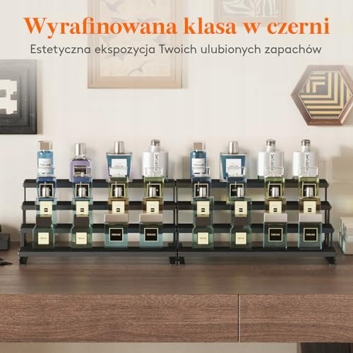 4-TIER WOODEN ELEVATING DISPLAY SHELF PERFUME RACK Brand no brand