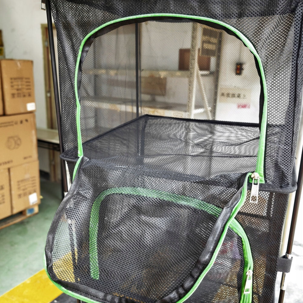 4-Tier Mesh Layer Hanging Dryer with Insect Protection Packaging status original