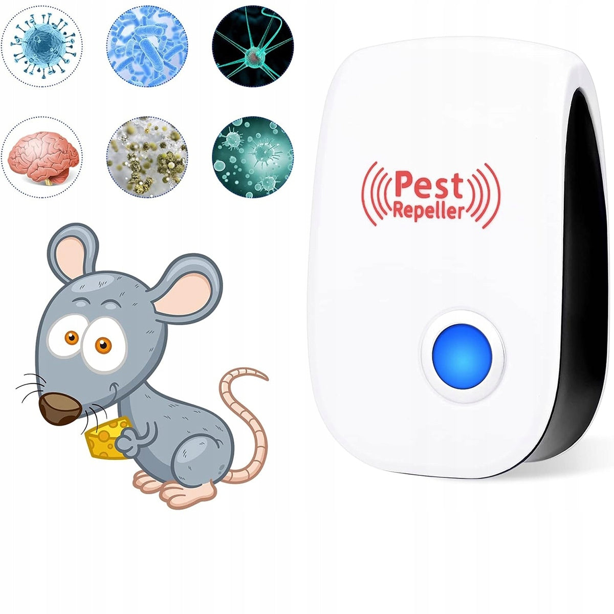 4 X RODENT MOSQUITO REPELLENT ULTRASONIC FOR INSECT CONTACT Manufacturer code 6921804488754