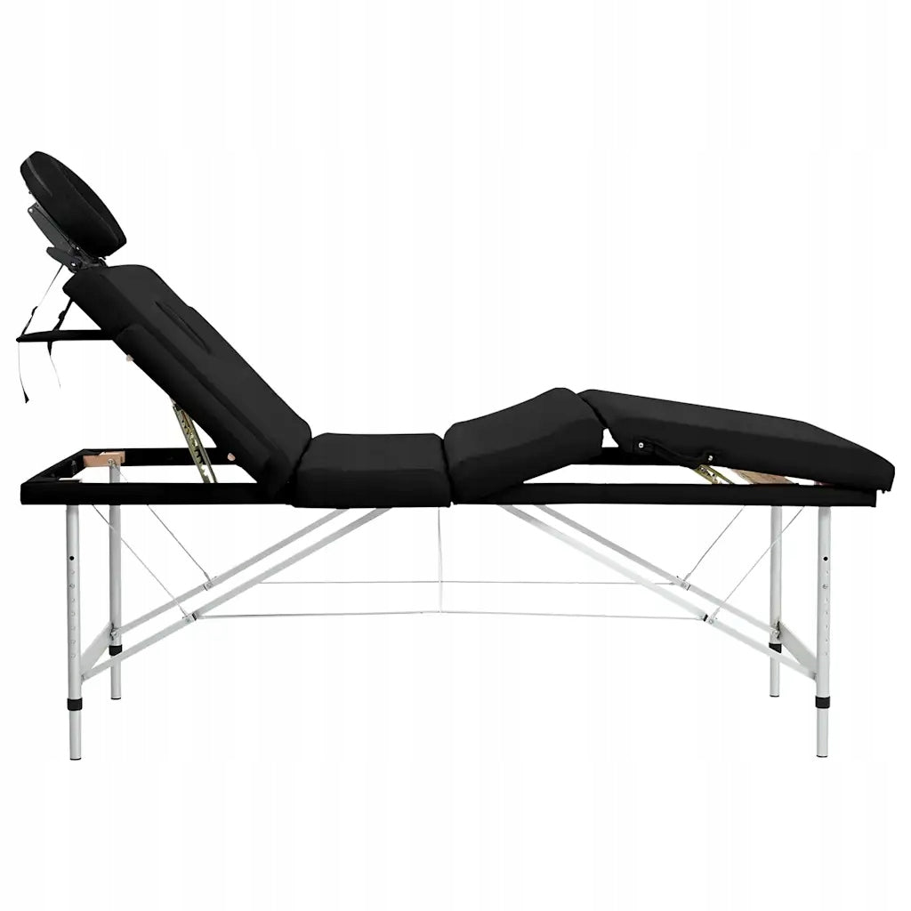 4-Zone Massage Table, Black, Aluminum Frame, 30mm Foam Manufacturer code 5907235634596