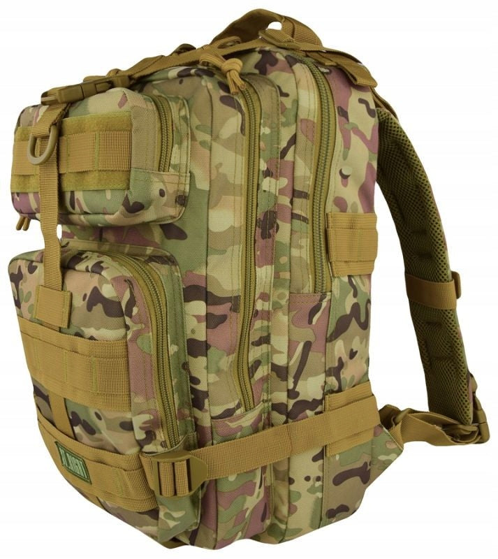 4-chamber school backpack Bp43 Military Multi No. 9830 Brand St.Right