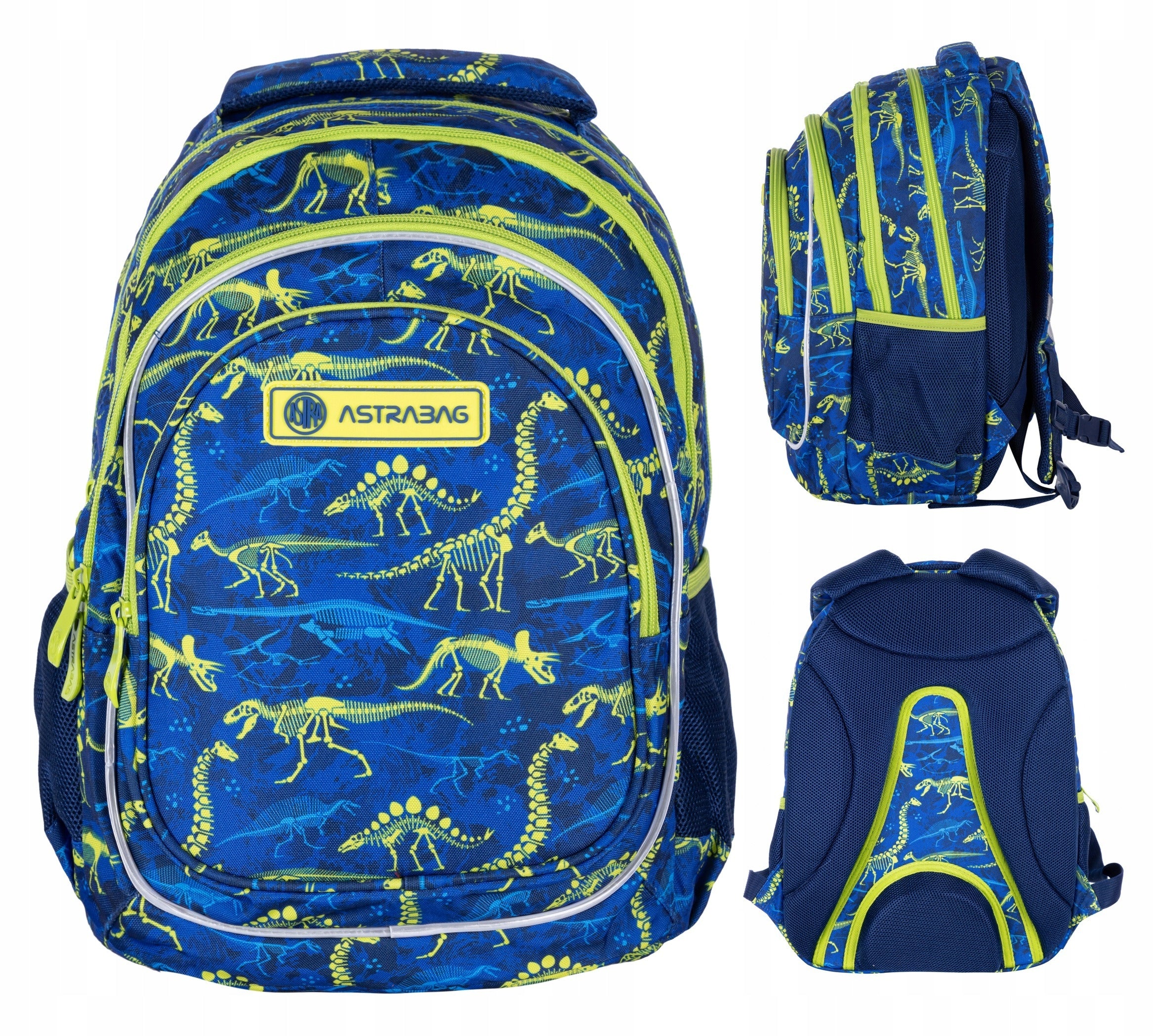 4-chamber school backpack DINOS Astra
