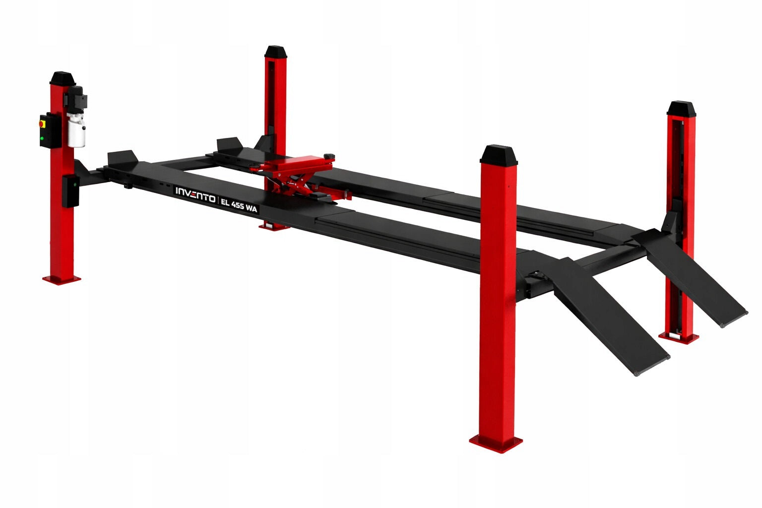 4-column diagnostic lift + axial lifter 5,5T INVENTO EL 455WA