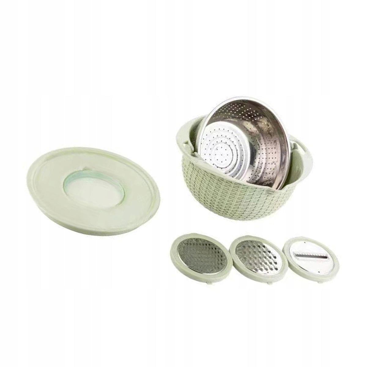 4-in-1 Colander with Mixing Bowl Set Multifunctional Carrot 07