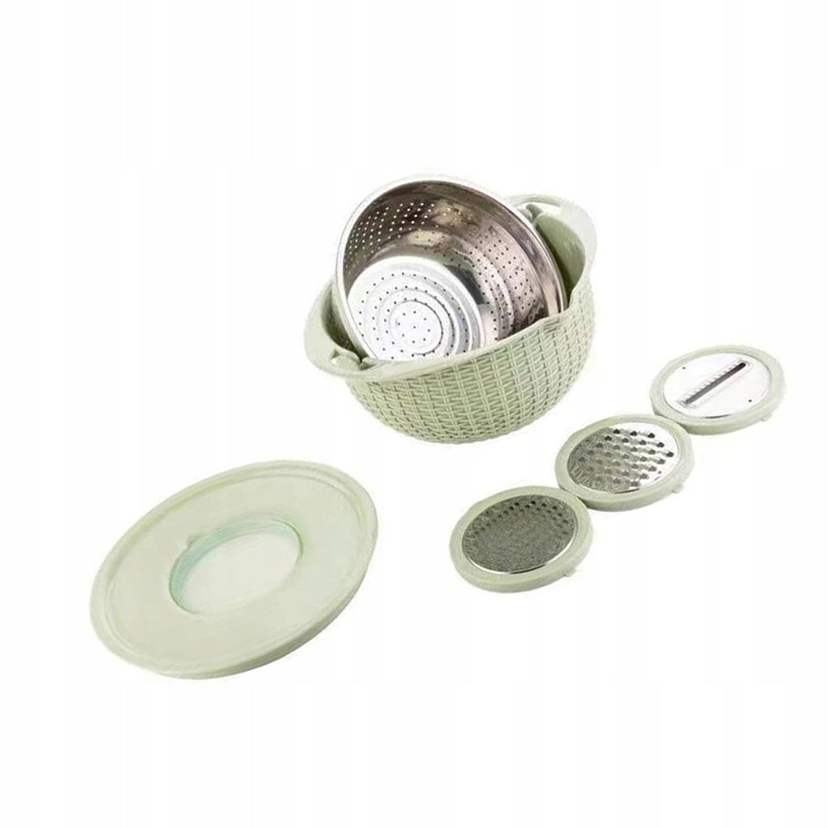 4-in-1 Colander with Mixing Bowl Set Multifunctional Carrot Grater