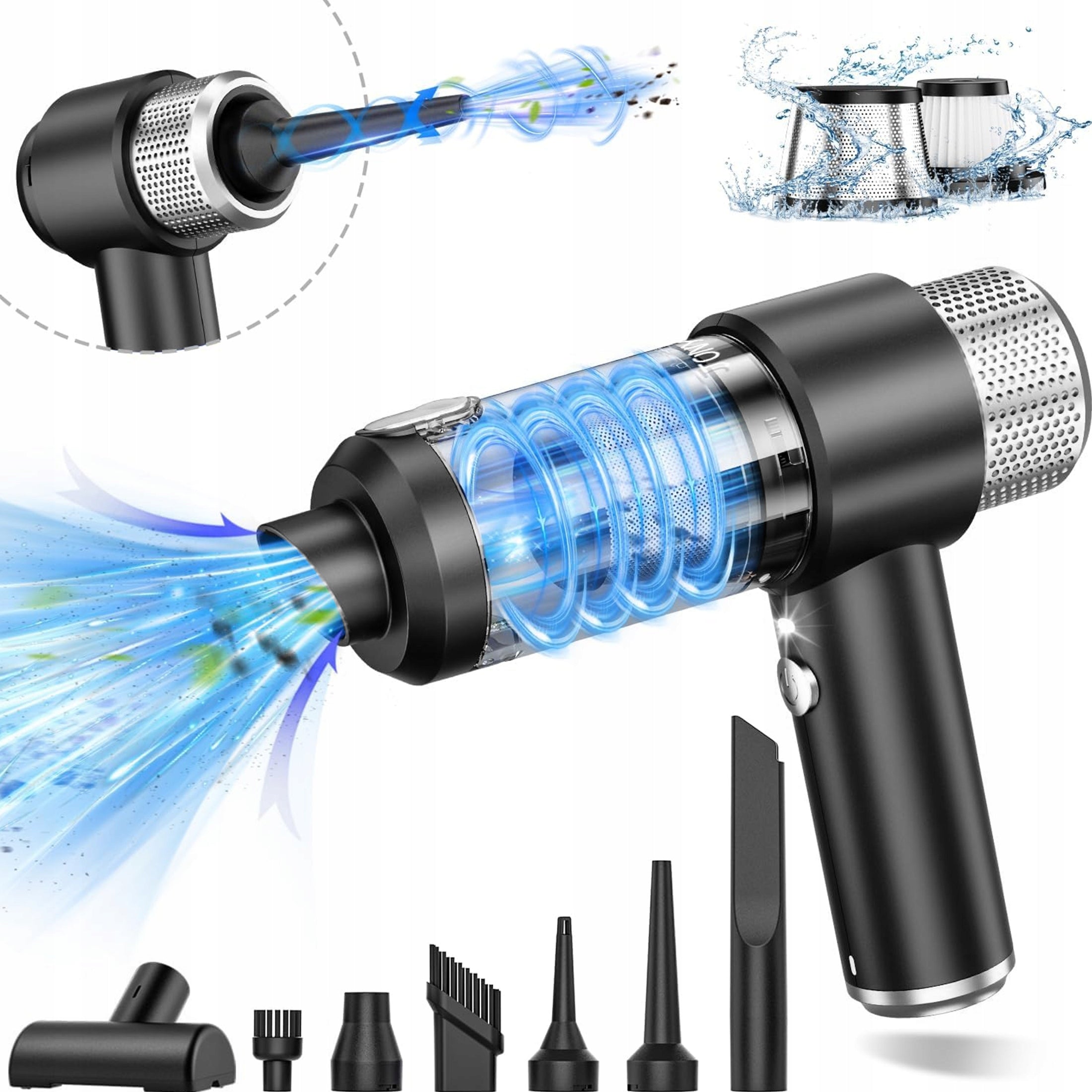 4 in 1 Handheld Car Vacuum Cleaner, Multifunctional for Car Home and Office Brand no brand