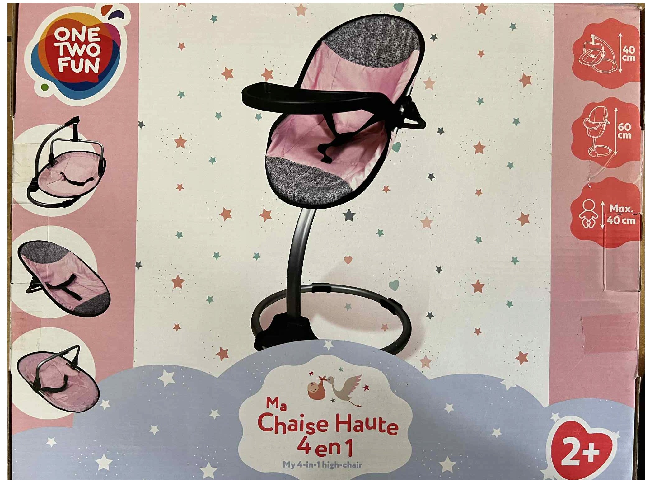 4-in-1 feeding chair 60cm
