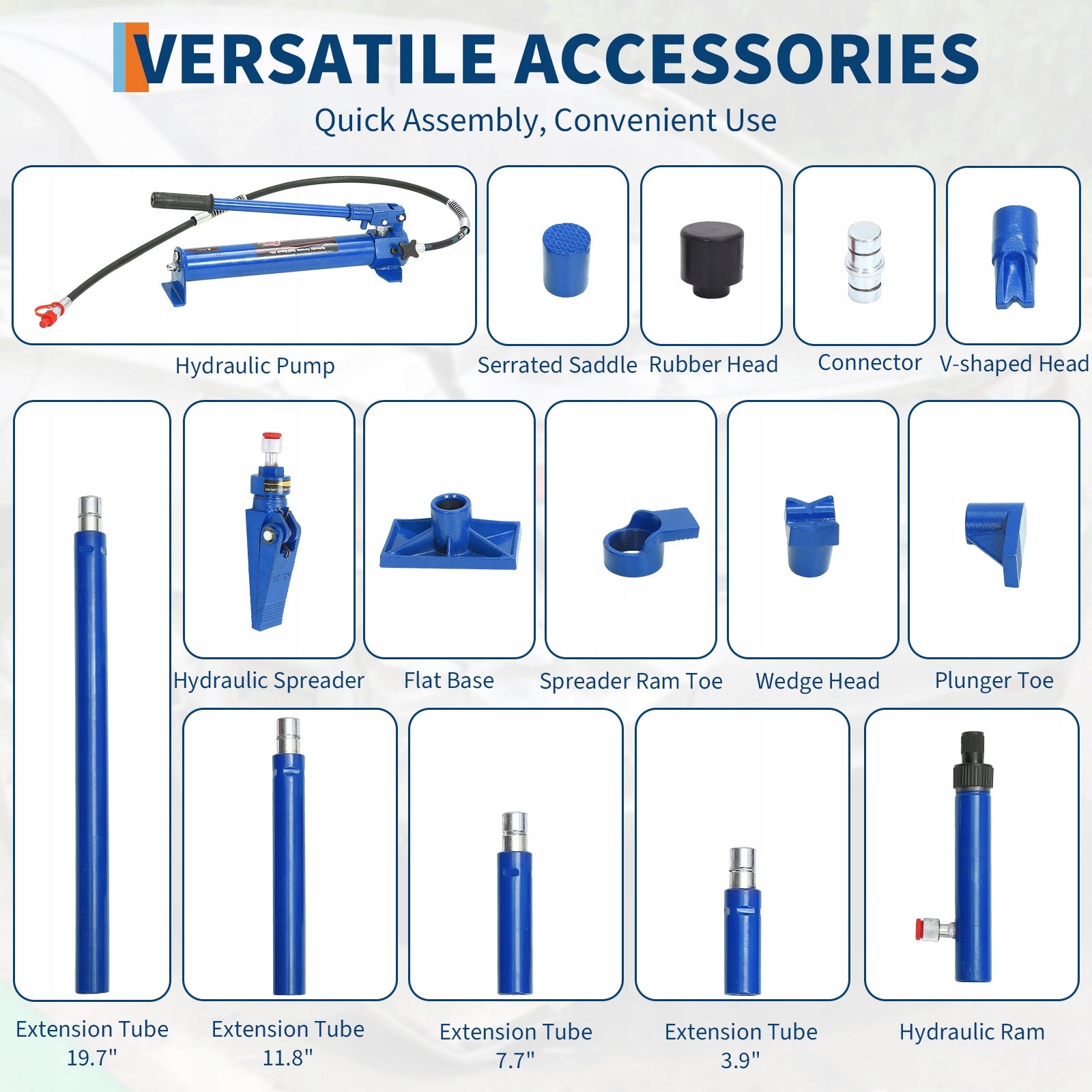 4 ton porta power kit, hydraulic ram, hose, repair set, blue case Manufacturer code HONG KONG QIANWANLIANG LIMITED