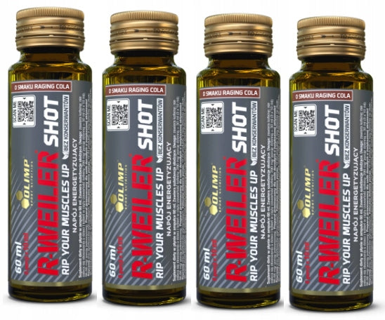 4 x 60ml Olimp R-WEILER SHOT pre-workout / without aspartame