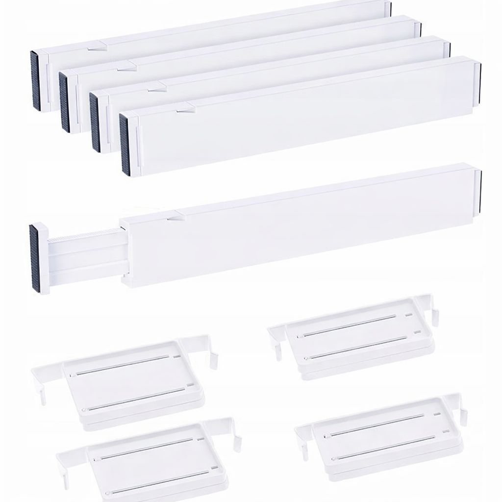 4 x Drawer Organizer Drawer Seprator Adjustable Compartment 28-43cm 079