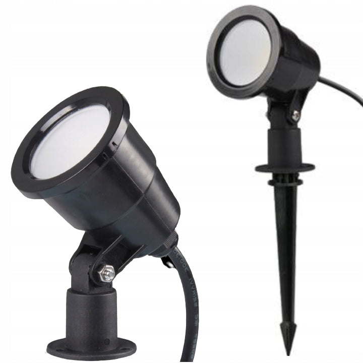 4 x Garden Floodlight 2in1 LED 7W 230V driven ground heat color Packaging status original