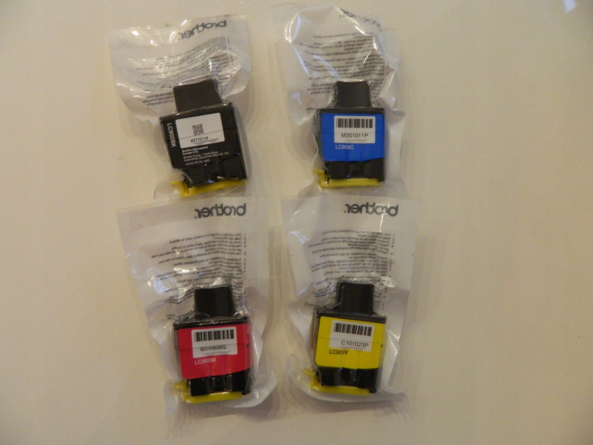 4 x INK ORIGINAL BROTHER LC900 CMYK DCP-110C