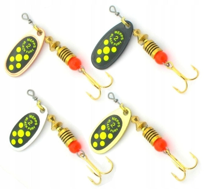 4 x MEPPS BLACK FURY CHARTREUSE No. 2 / 4.5g SGCB