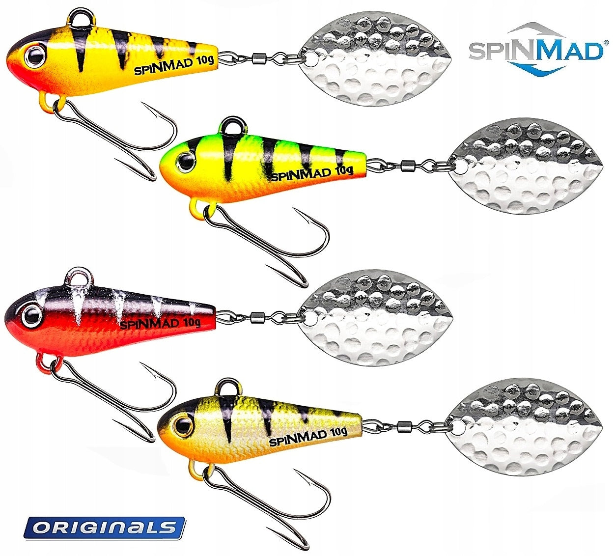 4 x SPINMAD WIR 10 gr s.C FOR PERCHES AND PIKES