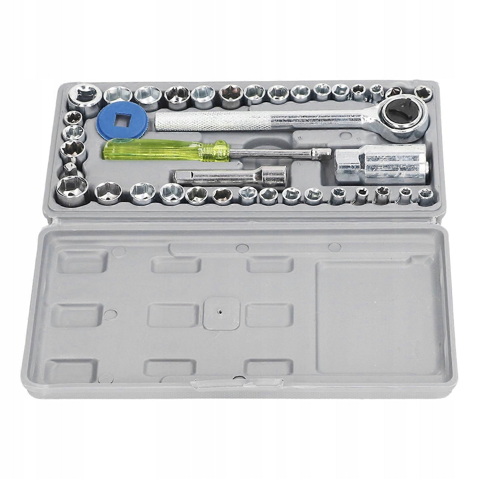 40 EL. CRV SOCKET WRENCH SET WITH RATCHET AND CASE Brand Adeytos