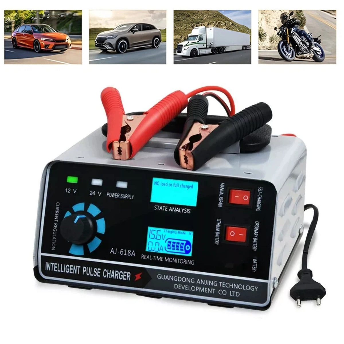 400W 30A BATTERY RECTIFIER AUTOMATIC SMART 12/24V CHARGER
