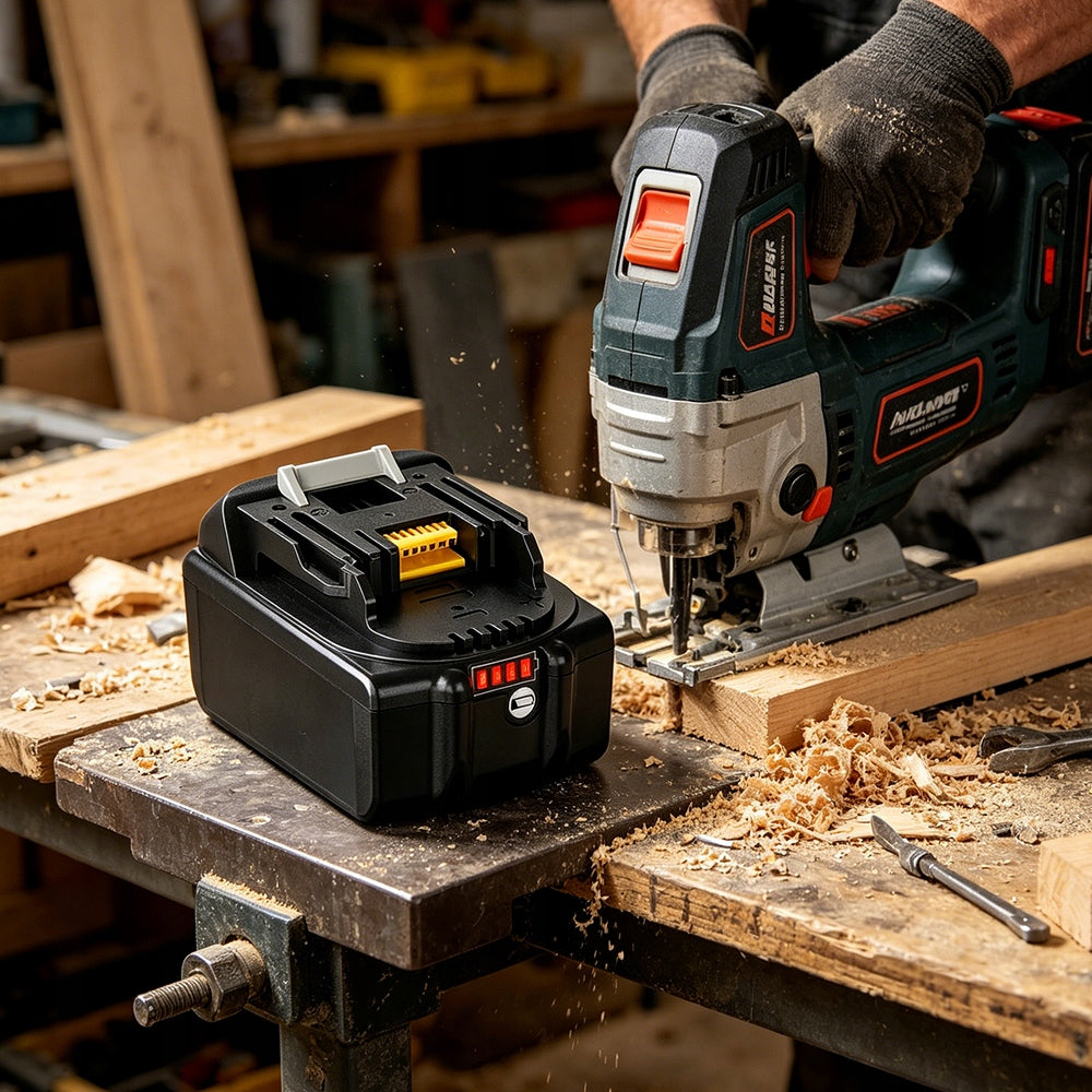 Akumuliatorius Makita 18V 5Ah, tinka BL1860B, BL1860, BL1850, BL1845, BL1840, BL1820