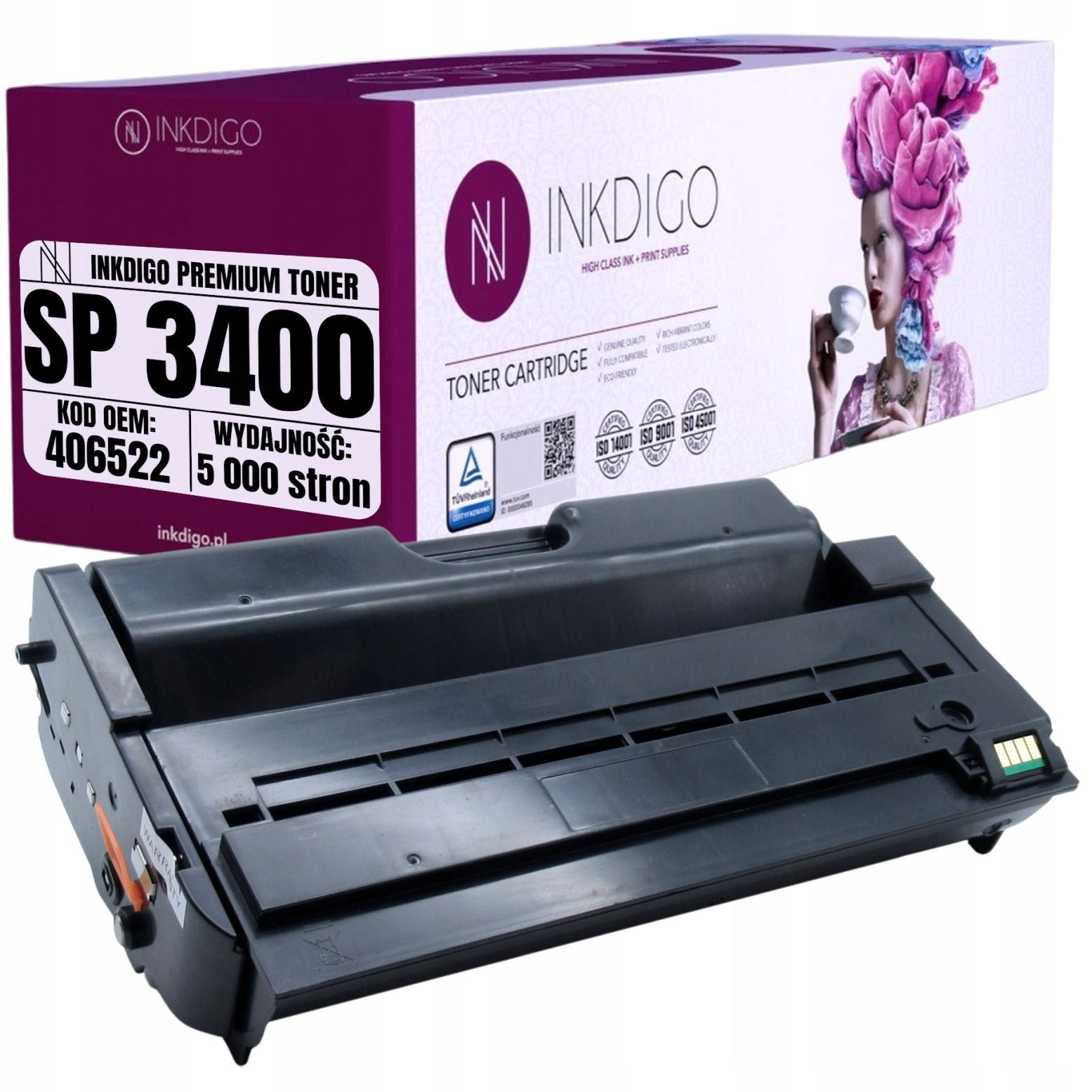 406522 Toner TYPE-SP3400 replacement for RICOH AFICIO SP3400 SP3410