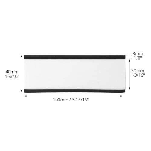 40PCS 40MM X 100MM MAGNETIC LABEL HOLDERS FOR MOUNTING Manufacturer code 40-SZTUK-MAGNETYCZNYCH-UCHWYTÓW-NA