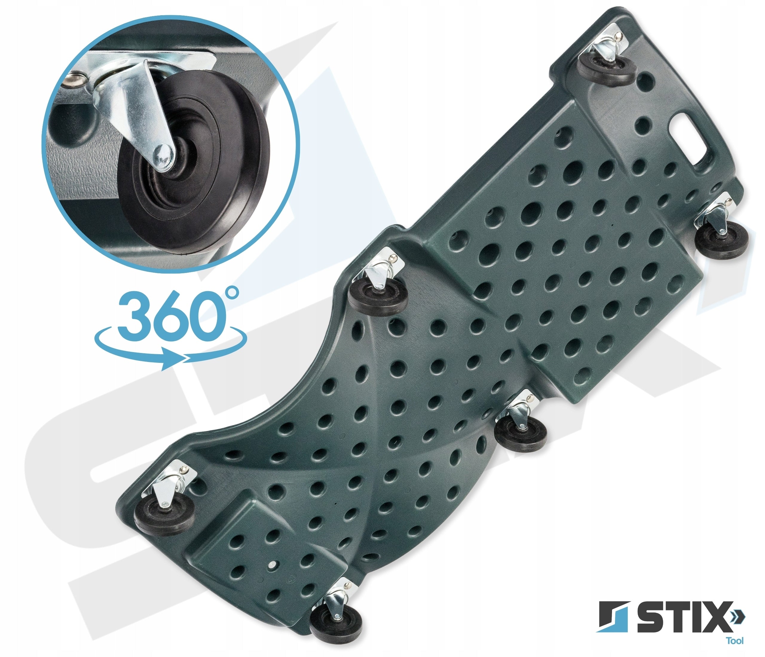 Automobilio remonto vežimėlis, 150 kg, 6 ratukai, 910 mm