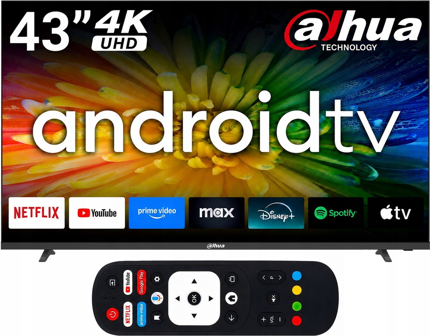 43 inch 4K Ultra HD Smart TV WiFi Android Dolby Frameless Dahua