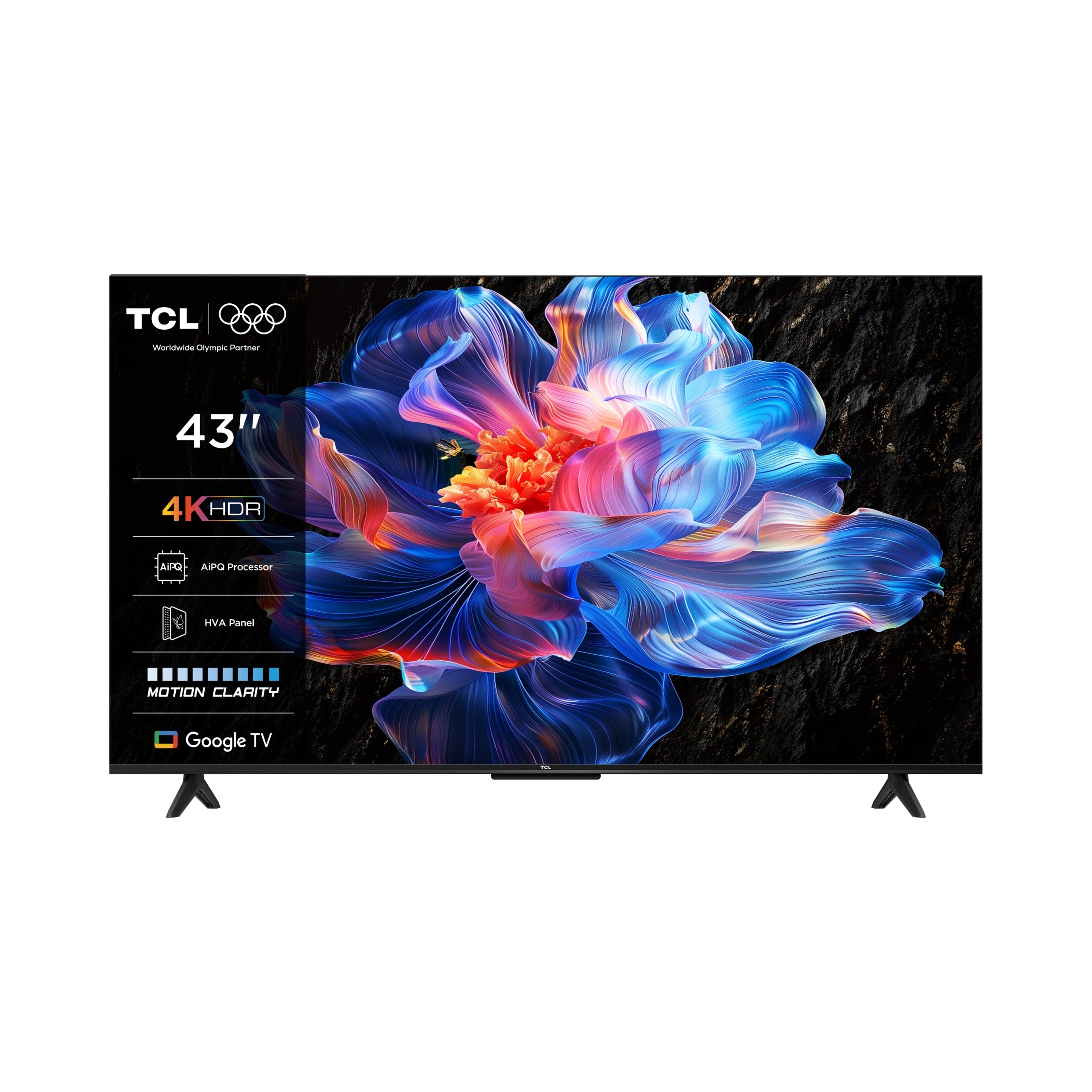 43-inch LED TV TCL 43V6C 4K UHD Google TV black