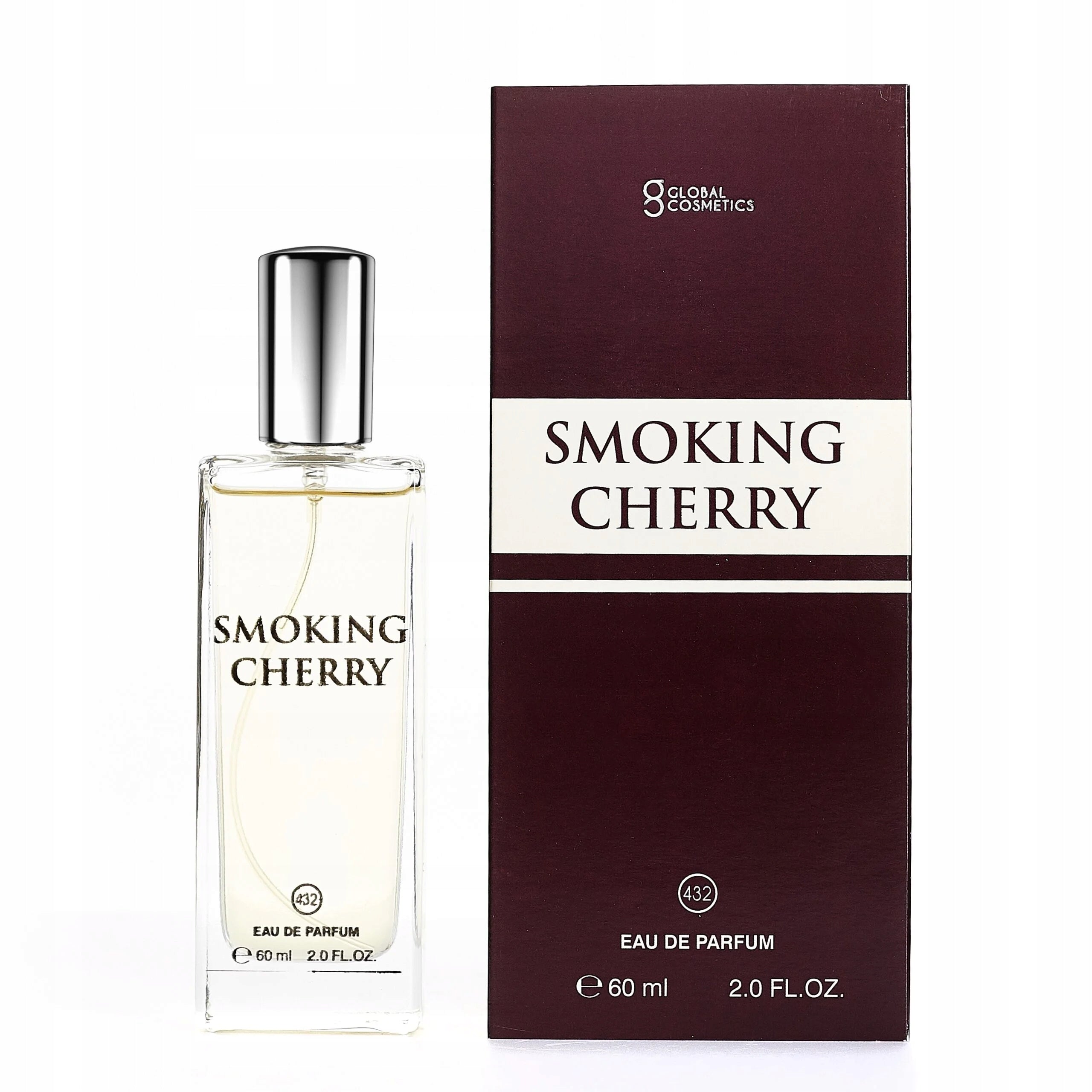 432 SMOKING CHERRY 60ml UNISEX PERFUME CHERRY LONG LASTING FRAGRANCE Packaging status original